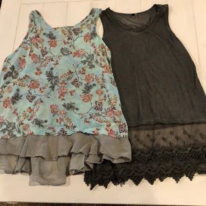 Lot of 2 boho tops